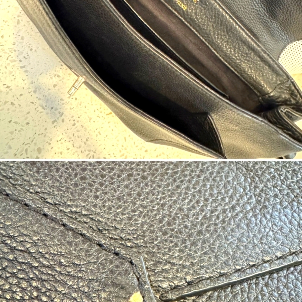 Like New Louis Vuitton Lock Me Black Calfskin w Gold Hardware Bag + Dustbag - Picture 7 of 8